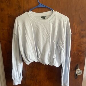 Wild Fable Light Blue Cropped Sweatshirt